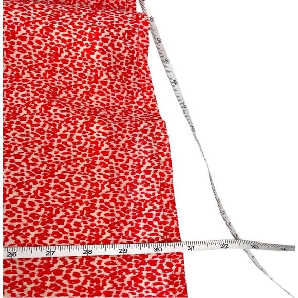 LaRoque Red Spotted Animal Print Flounce Ruffle Halter Mini Dress Women’s Size 4 - Picture 9 of 9